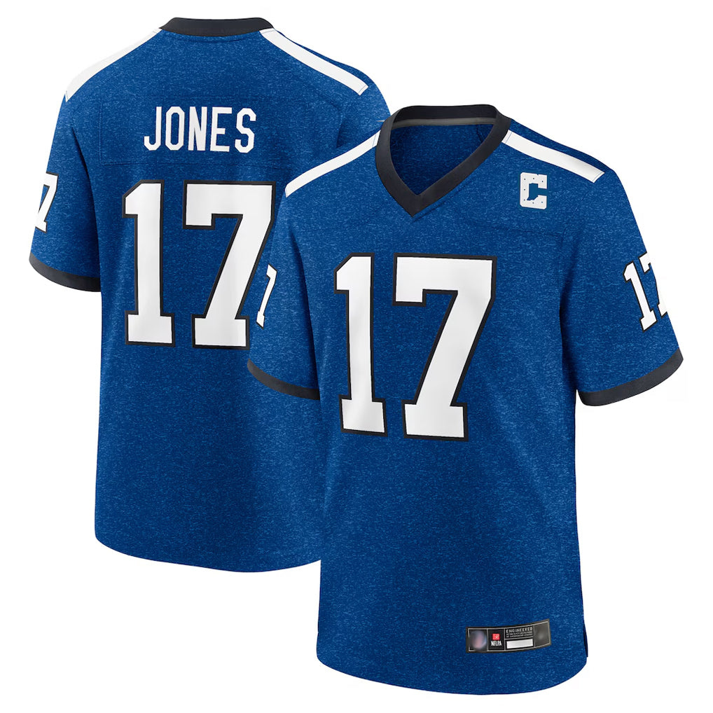 My Store IN.Colts #17 Daniel Jones Player Royal Alternate Indiana Nights Home Game Stitched Jerseys