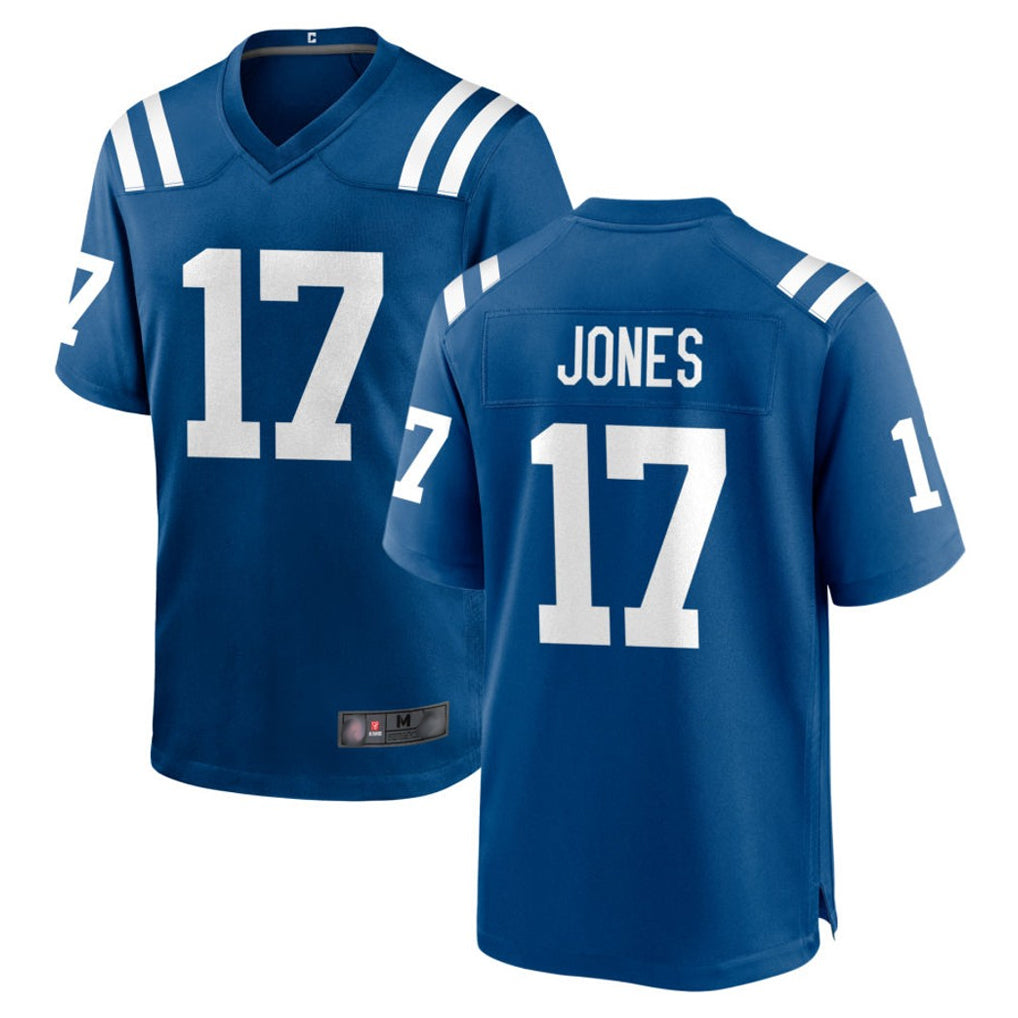 My Store IN.Colts #17 Daniel Jones Player Royal Home Game Stitched Jerseys