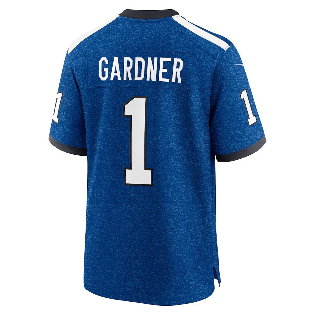 My Store IN.Colts #1 Ahmad Sauce Gardner Heather Royal Alternate 2 Indiana Nights Game Stitched Jerseys