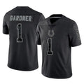 My Store IN.Colts #1 Sauce Gardner Player Black Reflective Limited Game Stitched Jerseys