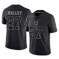 My Store IN.Colts #27 Justin Walley Player Black Reflective Limited Game Stitched Jerseys