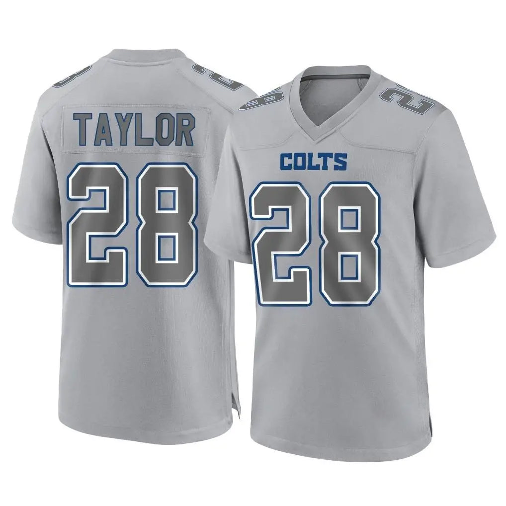 My Store IN.Colts #28 Jonathan Taylor Player Gray Atmosphere Fashion Home Game Stitched Jerseys