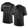 My Store IN.Colts #60 Tanor Bortolini Player Black Reflective Limited Game Stitched Jerseys