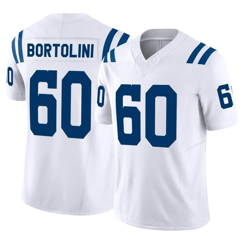 My Store IN.Colts #60 Tanor Bortolini Player White Limited Vapor F.U.S.E. Home Game Stitched Jerseys