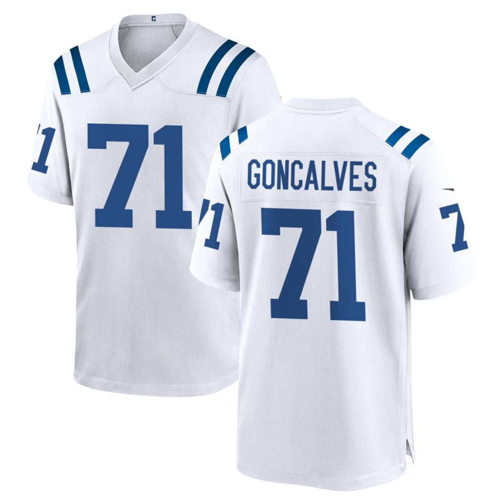 My Store IN.Colts #71 Matt Goncalves Player White Home Game Stitched Jerseys