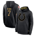 My Store IN.Colts #7 Charvarius Ward Sr. Player Black Salute to Service Hoodies Limited Game Stitched Jerseys