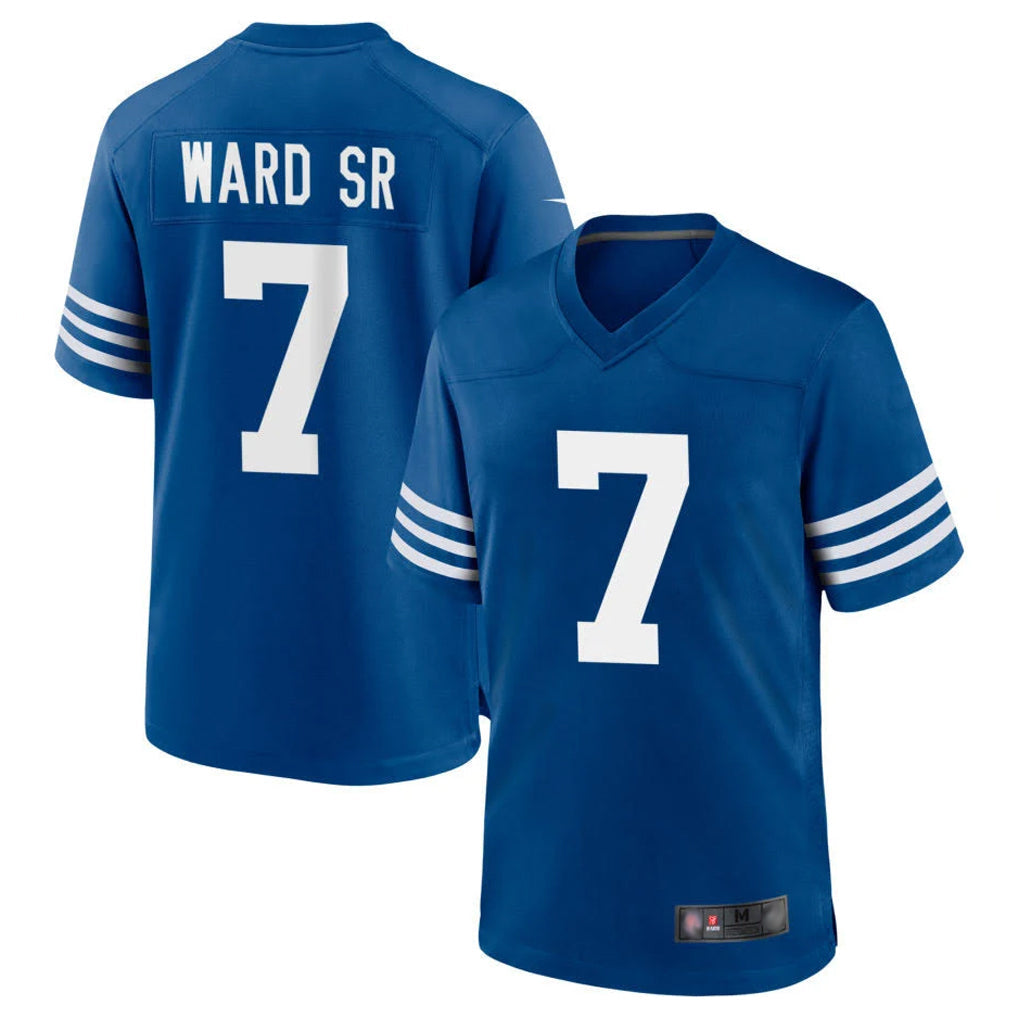 My Store IN.Colts #7 Charvarius Ward Sr. Player Royal Limited Home Game Stitched Jerseys