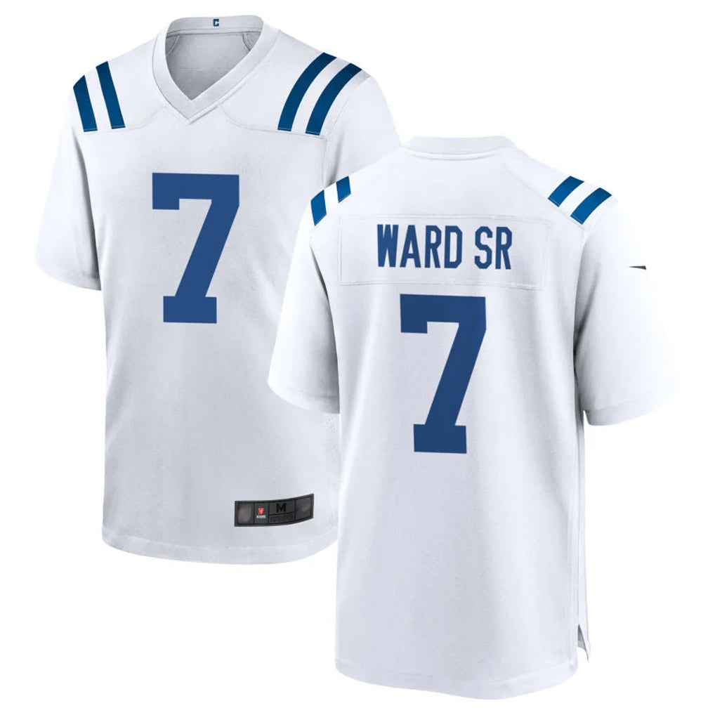 My Store IN.Colts #7 Charvarius Ward Sr. Player White Home Game Stitched Jerseys