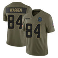 My Store IN.Colts #84 Tyler Warren Player Salute To Service Limited Olive Stitched Jerseys