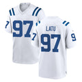 My Store IN.Colts #97 Laiatu Latu Player White Home Game Stitched Jerseys