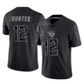 My Store J.Jaguars #12 Travis Hunter Player Black Reflective Limited Game Stitched Jerseys