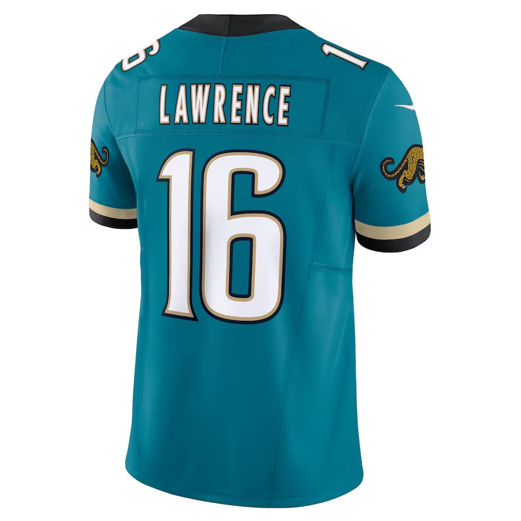 My Store J.Jaguars #16 Trevor Lawrence Teal Prowler Throwback Vapor F.U.S.E. Limited Stitched Jerseys