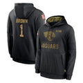 My Store J.Jaguars #1 Montaric Brown Player Black Salute to Service Hoodies Limited Game Stitched Jerseys