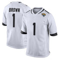 My Store J.Jaguars #1 Montaric Brown Player White Home Game Stitched Jerseys