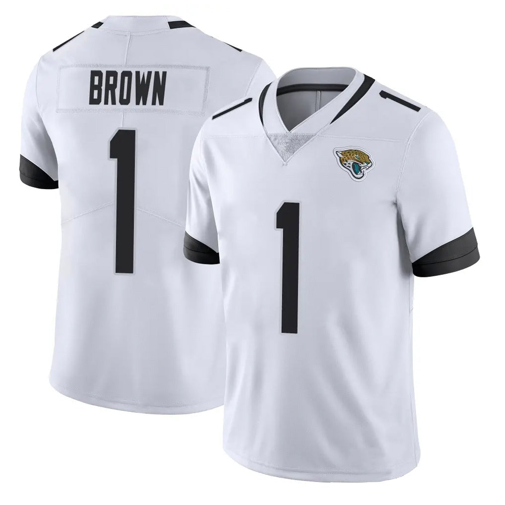 My Store J.Jaguars #1 Montaric Brown Player White Vapor Untouchable Limited Home Game Stitched Jerseys