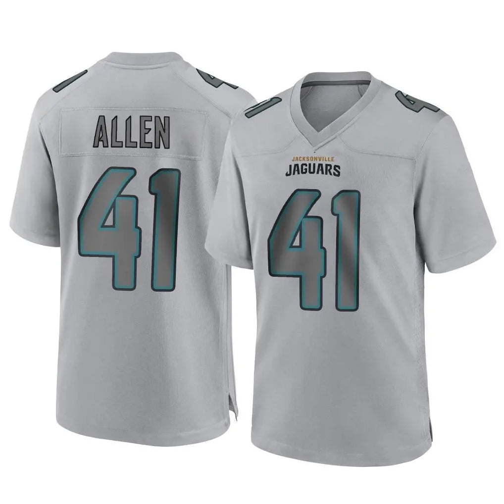 My Store J.Jaguars #41 Josh Hines-Allen Player Gray Atmosphere Fashion Home Game Stitched Jerseys