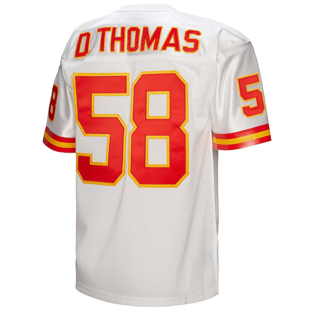My Store KC.Chiefs 1994 #58 Derrick Thomas Mitchell & Ness White Authentic Throwback Retired Player Puhic Stitched Jerseys