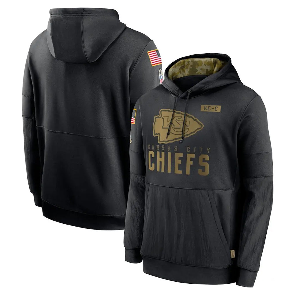 My Store KC.Chiefs Black Salute to Service Hoodies Limited Game Blank Player Stitched Jerseys