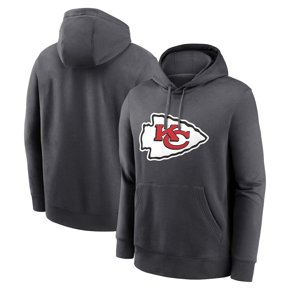 My Store KC.Chiefs Gray LoGo Pullover Hoodies Limited Blank Player Stitched Jerseys