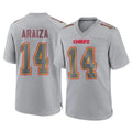 My Store KC.Chiefs #14 Matt Araiza Player Gray Atmosphere Fashion Game Stitched Jerseys