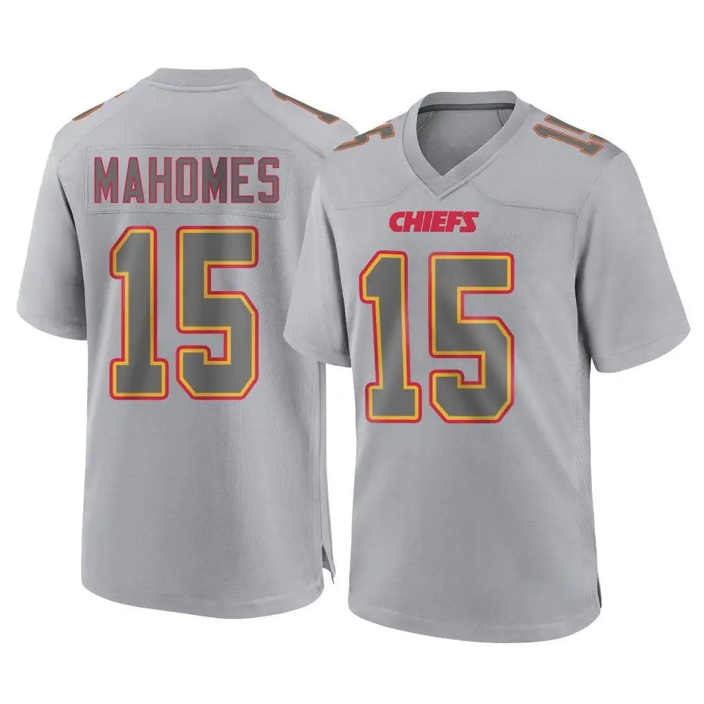My Store KC.Chiefs #15 Patrick Mahomes Player Gray Atmosphere Fashion Game Stitched Jerseys