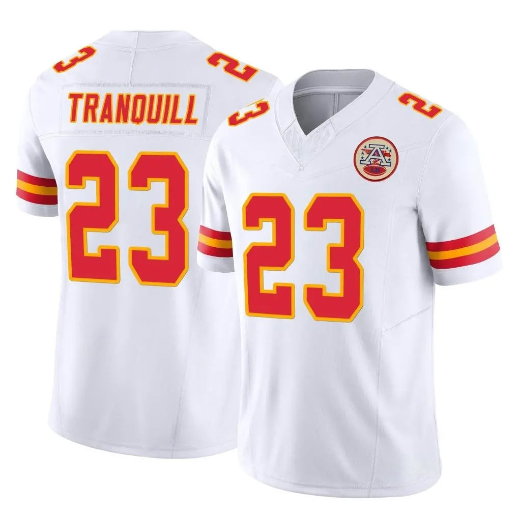 My Store KC.Chiefs #23 Drue Tranquill Player White Limited Vapor F.U.S.E. Home Game Stitched Jerseys