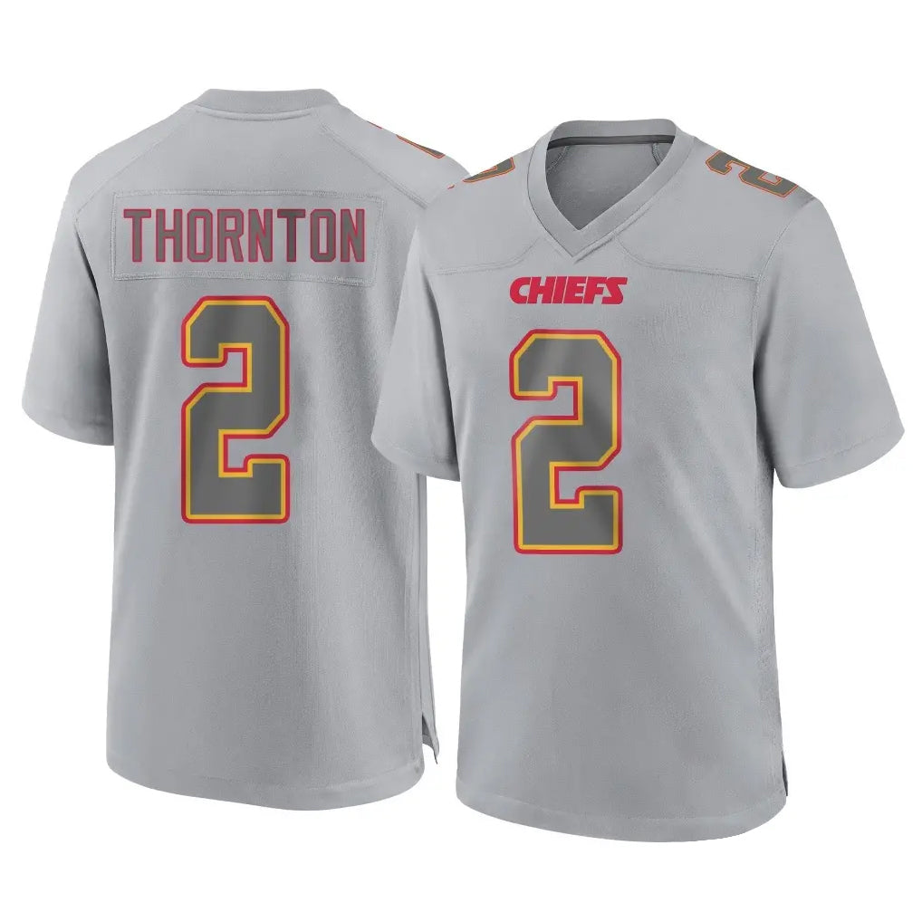 My Store KC.Chiefs #2 Tyquan Thornton Player Gray Atmosphere Fashion Game Stitched Jerseys