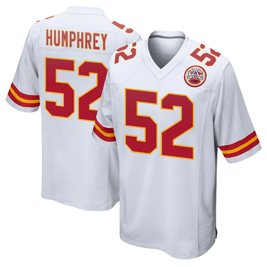 My Store KC.Chiefs #52 Creed Humphrey Player White Home Game Stitched Jerseys