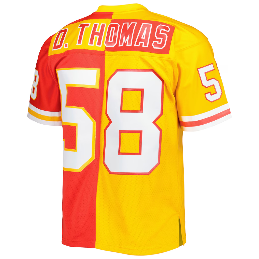 My Store KC.Chiefs #58 Derrick Thomas Mitchell & Ness RedGold 1994 Split Legacy Replica Puhic Stitched Jerseys