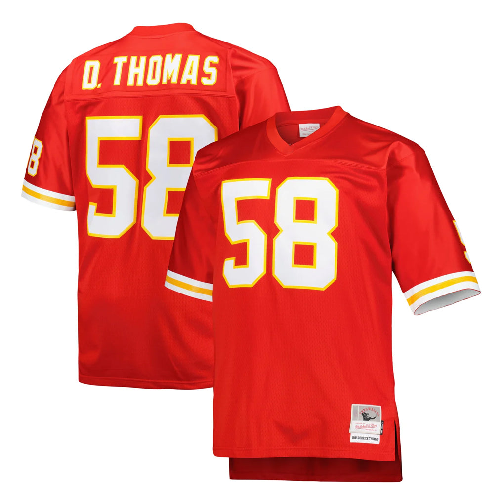 My Store KC.Chiefs #58 Derrick Thomas Player Red Mitchell & Ness 1994 Throwback Retired Stitched Jerseys