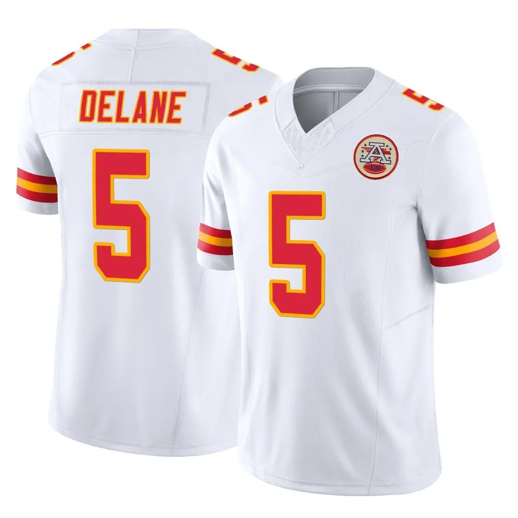 My Store KC.Chiefs #5 Mansoor Delane Player White Limited Vapor F.U.S.E. Home Game Stitched Jerseys