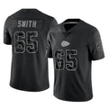 My Store KC.Chiefs #65 Trey Smith Player Black Limited Reflective Game Stitched Jerseys