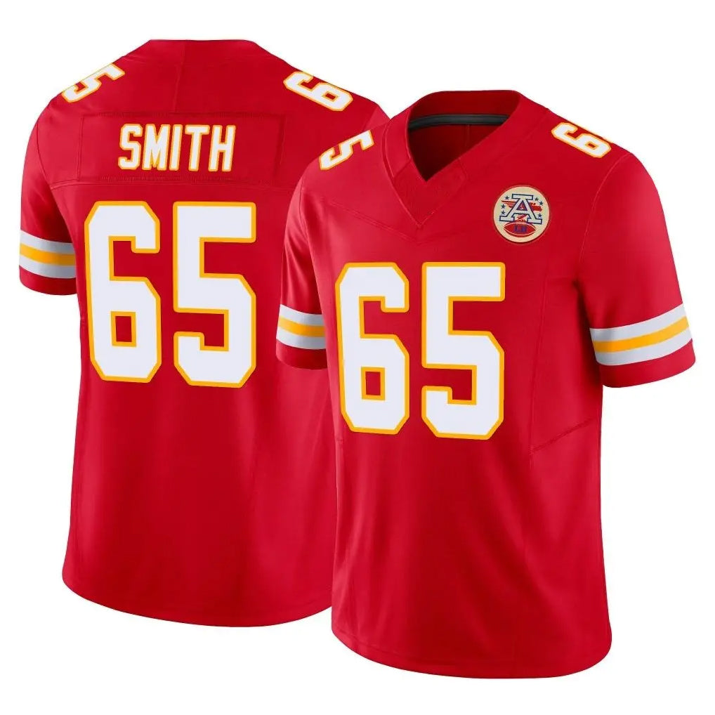 My Store KC.Chiefs #65 Trey Smith Player Red Limited Vapor F.U.S.E. Home Game Stitched Jerseys