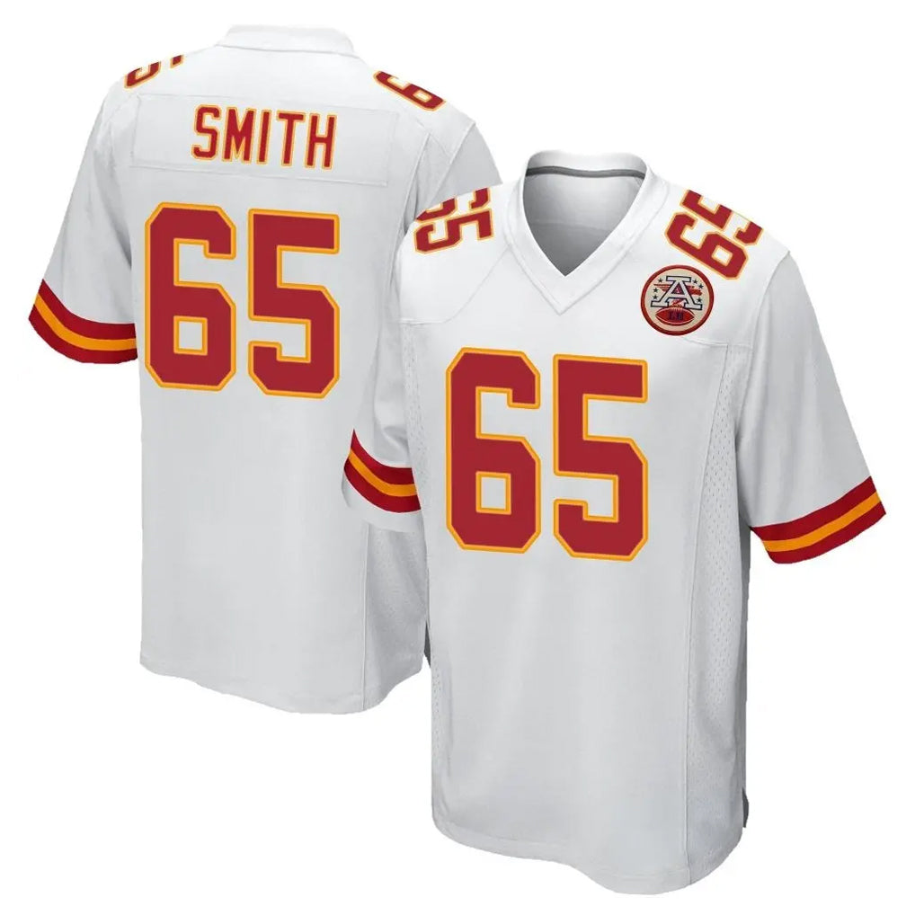 My Store KC.Chiefs #65 Trey Smith Player White Home Game Stitched Jerseys