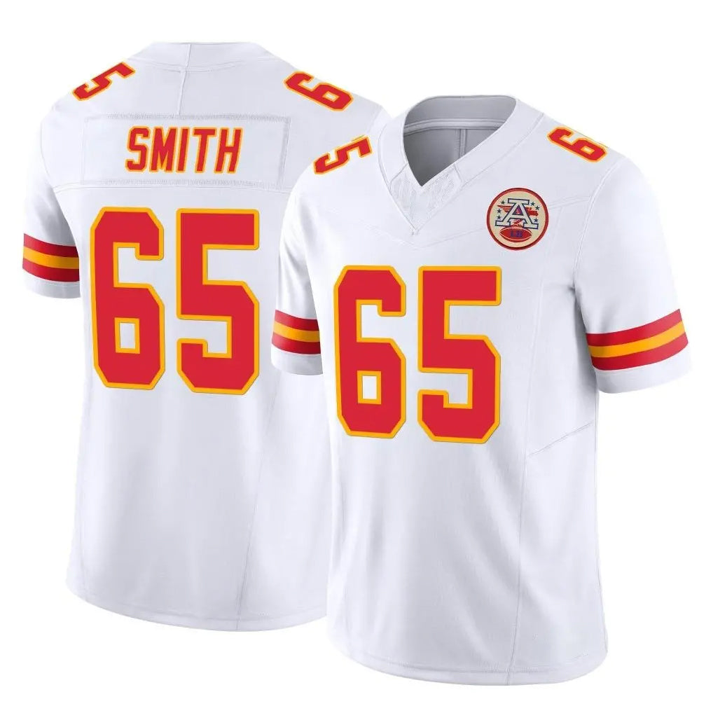 My Store KC.Chiefs #65 Trey Smith Player White Limited Vapor F.U.S.E. Home Game Stitched Jerseys