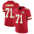 My Store KC.Chiefs #71 Josh Simmons Player Red Limited Vapor Untouchable Home Game Stitched Jerseys