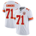My Store KC.Chiefs #71 Josh Simmons Player White Limited Vapor Untouchable Home Game Stitched Jerseys