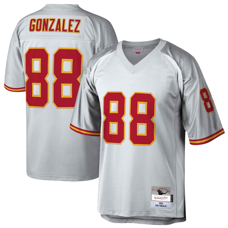 My Store KC.Chiefs #88 Tony Gonzalez Player Mitchell & Ness Platinum Legacy Football Jerseys