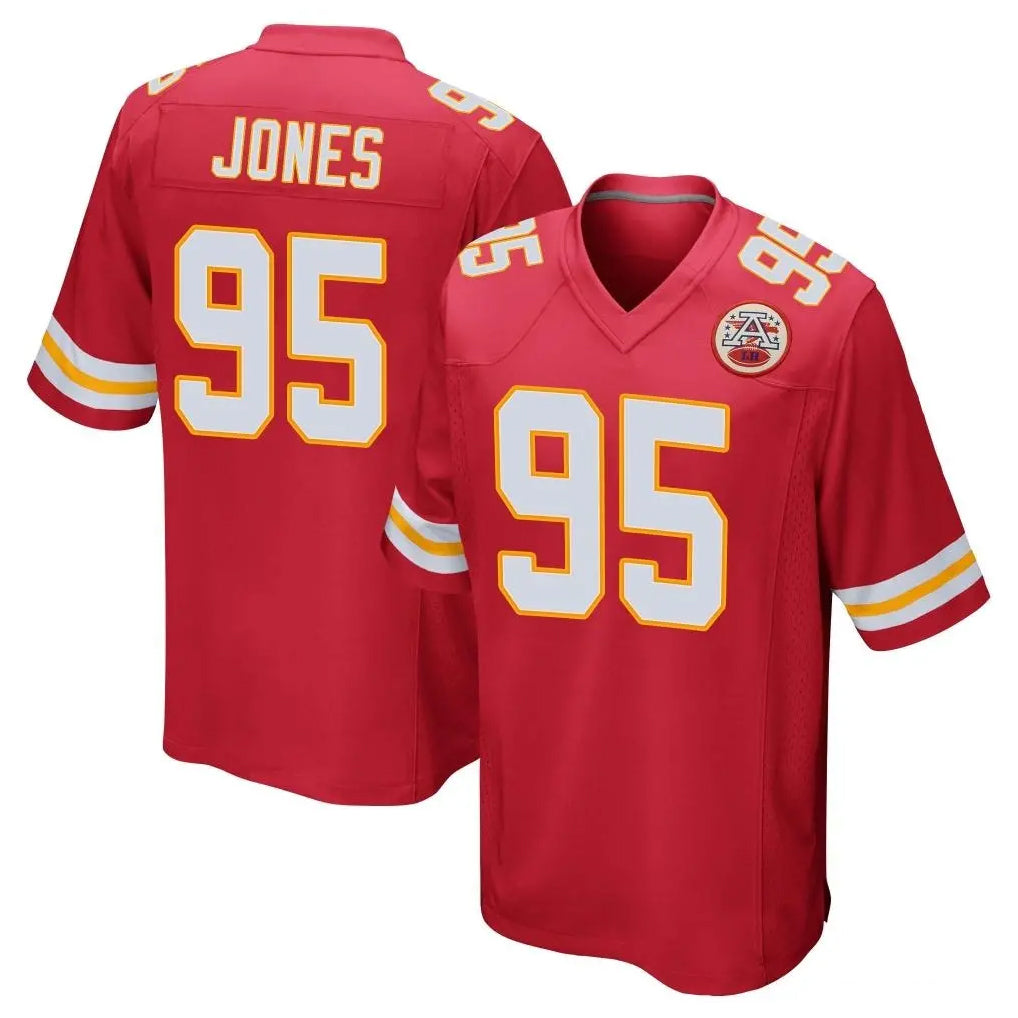 My Store KC.Chiefs #95 Chris Jones Player Red Home Game Stitched Jerseys