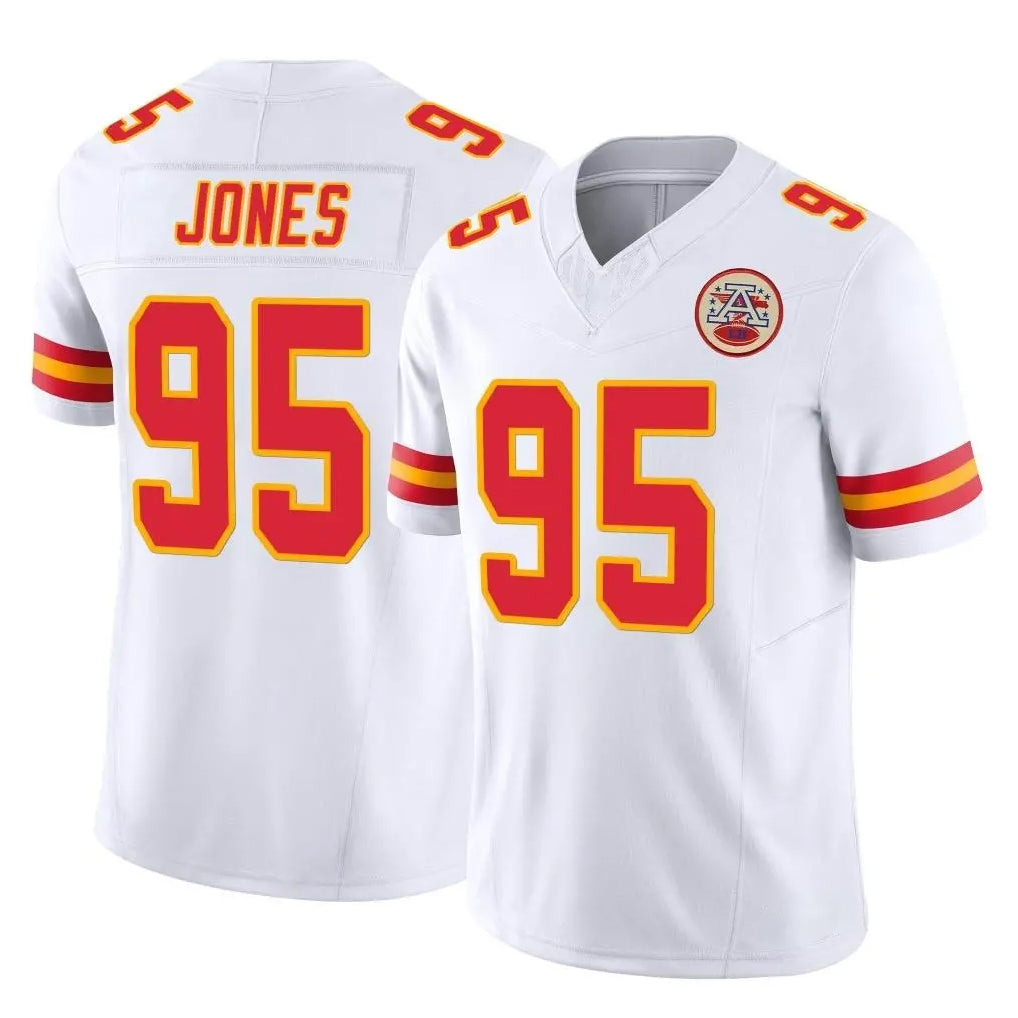 My Store KC.Chiefs #95 Chris Jones Player White Limited Vapor F.U.S.E. Home Game Stitched Jerseys