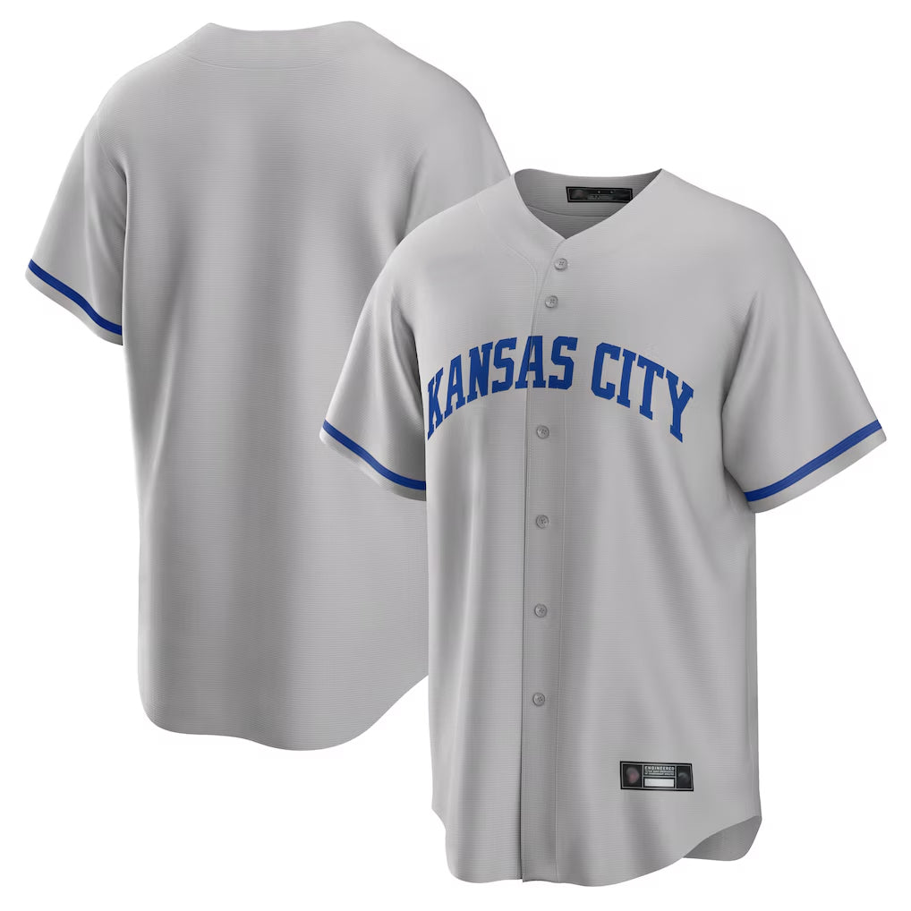 My Store KC.Royals Gray Game Home Blank Player Stitched Jerseys