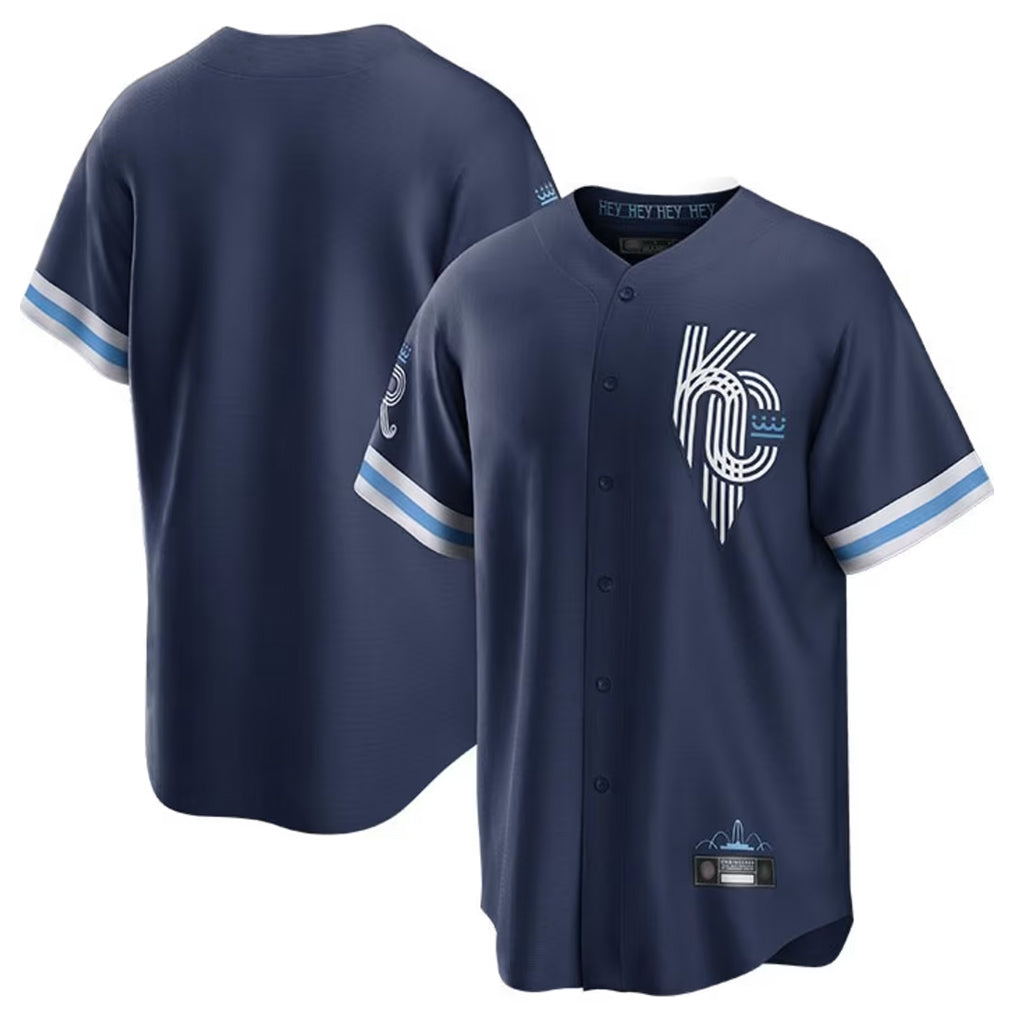 My Store KC.Royals Navy City Connect Home Game Blank Player Stitched Jerseys