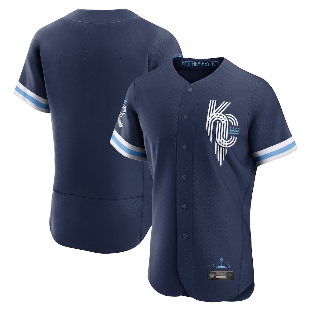My Store KC.Royals Navy City Connect Limited Elite Home Blank Player Stitched Jerseys