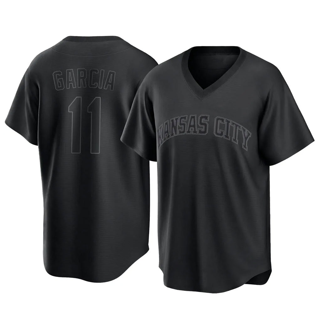 My Store KC.Royals #11 Maikel Garcia Player Black Fashion Game Stitched Jerseys