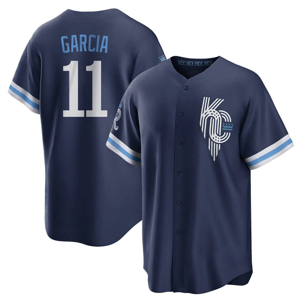 My Store KC.Royals #11 Maikel Garcia Player Navy City Connect Home Game Stitched Jerseys