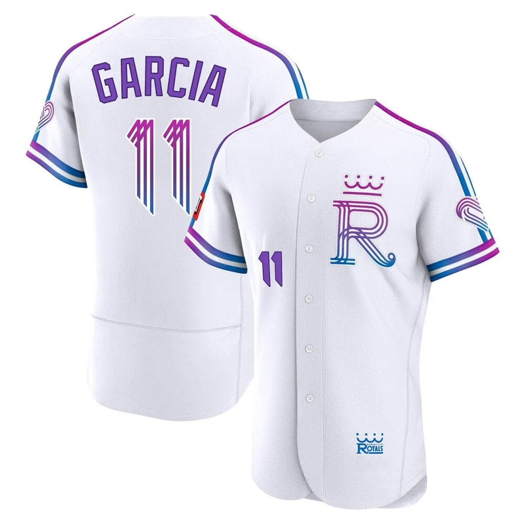 My Store KC.Royals #11 Maikel Garcia Player White 2026 City Connect Limited Elite Home Stitched Jerseys