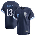 My Store KC.Royals #13 Salvador Perez Player Navy City Connect Limited Home Stitched Jerseys