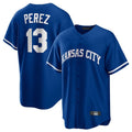 My Store KC.Royals #13 Salvador Perez Player Royal Game Home Stitched Jerseys