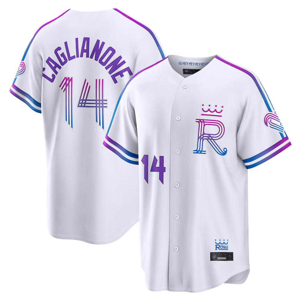 My Store KC.Royals #14 Jac Caglianone Player White 2026 City Connect Limited Home Stitched Jerseys