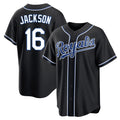 My Store KC.Royals #16 Bo Jackson Player Black Carbon Fashion Home Game Stitched Jerseys